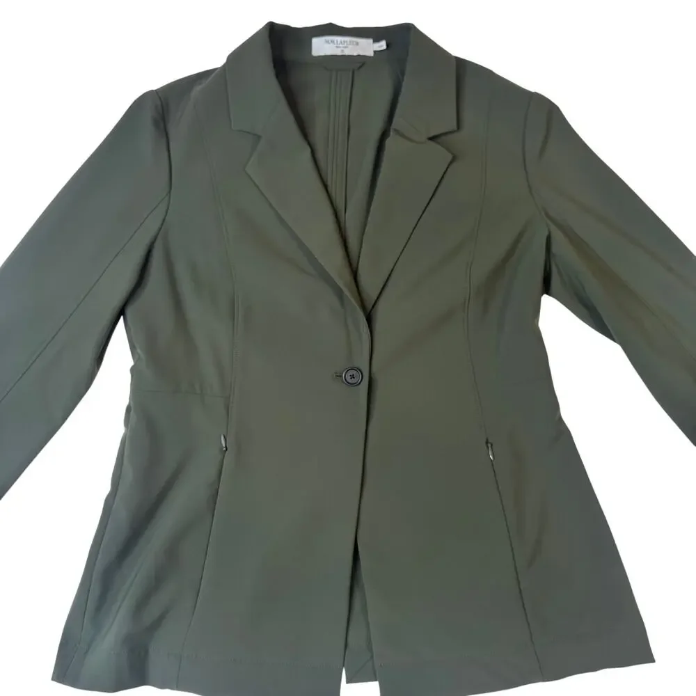 MM LaFleur Moreland OrigamiTech Jacket Olive Green Women's 12 Pockets Gorpcore - Picture 2 of 16